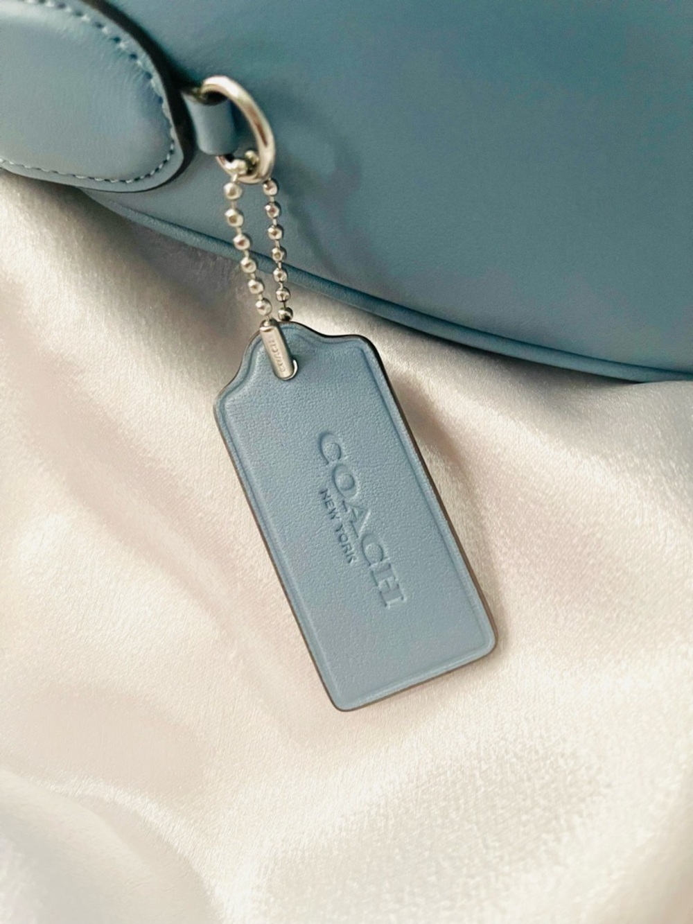 *AUTHENTIC* COACH PACE CROSSBODY BAG STYLE CT644 CORNFLOWER BLUE MSRP $400! - Picture 14 of 16